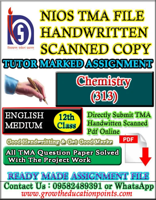 Nios Chemistry 313 Solved Assignment