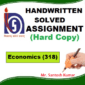 Economics -318 Solved Assignment