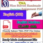 Nios English 202 Solved Assignment Handwritten