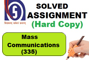 Nios Handwritten Assignment-Mass communications-335