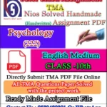  Nios Psychology 222 Solved Assignment Handwritten