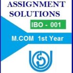 IBO-01 International Business Environment | Ignou Solved Assignment 2021-22