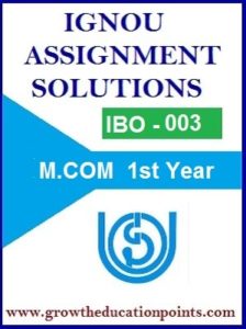 IBO-03-India’s Foreign Trade | Ignou Solved Assignment 2021-22 In English