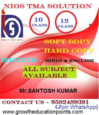 NIOS 12th & 10th class Solved Assignments