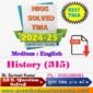 history 315 solved assignment