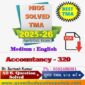 Nios Accountancy (320) Solved Assignment 2025-26