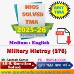 Nios Military History (375) Solved Assignment