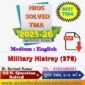 Nios Military History (375) Solved Assignment