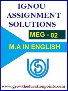 MEG-02 BRITISH DRAMA IGNOU SOLVED ASSIGNMENT IN ENGLISH