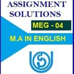 MEG-04 ASPECTS OF LANGUAGE ASSIGNMENT IN ENGLISH MEDIUM