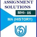 MHI-05 : History of Indian Economy Ignou solved assignment 2021-22 (EM)