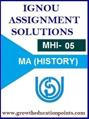 MHI-05 : History of Indian Economy Ignou solved assignment 2021-22 (EM)