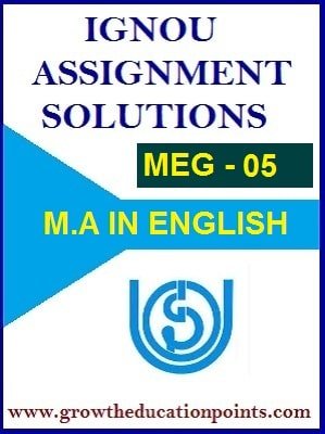 MEG-05 LITERARY CRITICISM & THEORY SOLVED ASSIGNMENT IN ENGLISH MEDIUM