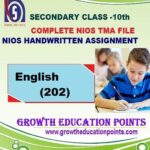 Nios English 202 Solved Assignment