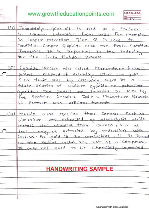 HANDWRITING SAMPLE PAGE