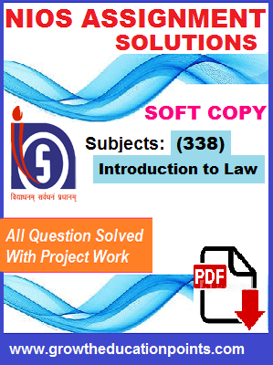 Introduction to law 338 solved Assignment