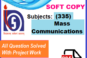 Nios Mass-communication (335) Solved Assignment