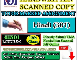 301 HINDI SOLVED ASSIGNMENT