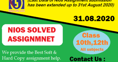 nios solved assignment