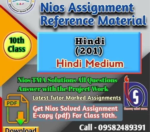 Nios Hindi-201 solved Assignment