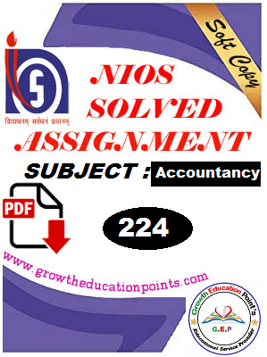 nios accountancy 224 solve assignment pdf