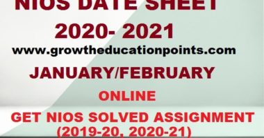 Nios Date sheet 2021-22