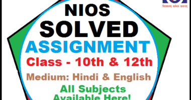 online nios solved assignment