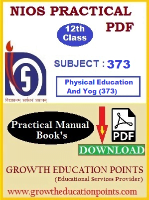 Nios Physical Education and Yog (373) Practical File PDF-English medium