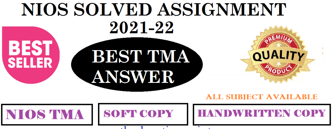 Nios Handwritten Solved tma