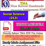  Nios Social Science 213 Solved Assignment Handwritten Copy