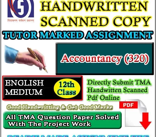 Nios Accountancy 320 Solved Assignment
