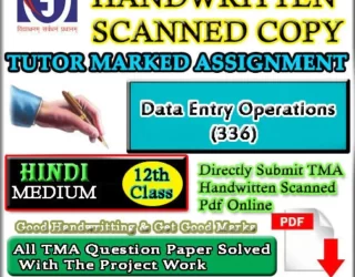 336 Data Entry SOLVED ASSIGNMENT HANDWRITTEN