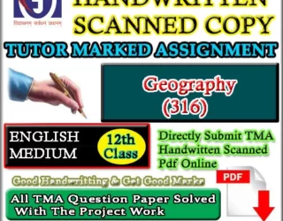 Nios 316 Geography SOLVED ASSIGNMENT