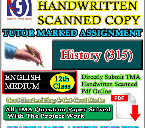 History 315 Handwritten Scan Copy