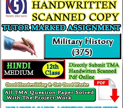 375 Military History SOLVED ASSIGNMENT