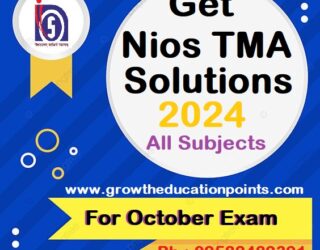 Nios Class 10th TMA Economics (214)