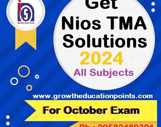 Nios Class 10th TMA Economics (214)