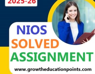 Nios Business Studies 319 Handwritten Scan assignment 2025