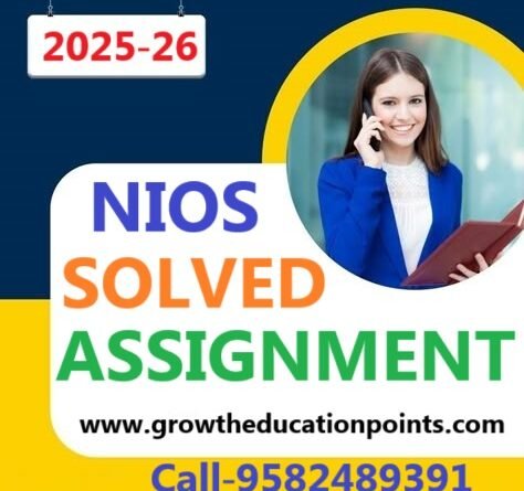 Nios Business Studies 319 Handwritten Scan assignment 2025