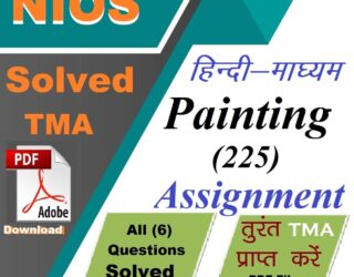 Painting 225 Nios Solved Assignment pdf