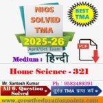 Home Science 321 solved assignment 2025-26