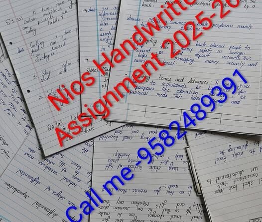 Download Nios solved assignment class 12 pdf