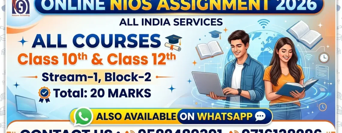 Tutor marked assignment nios answers class 10 all Subjects