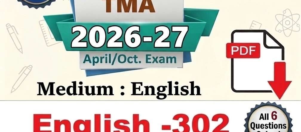 NIOS English (302) Solved Tutor Marked Assignment 2026-27 | Senior Secondary